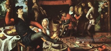  Maler Malerei - Der Eitanz Niederlande historischer Maler Pieter Aertsen